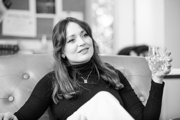 _Abigail_’s Party Rehearsal 001 – Rebecca Birch as Beverly – Photo © Rosalind Furlong