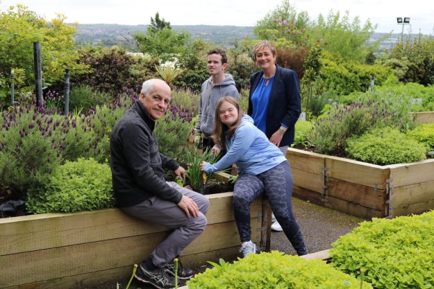 Cope Foundation is putting out a call for new volunteers to fill roles requiring a wide range of skills. Pictured are Mily Farrell, Cope Foundation Volunteer Coordinator, Emma and David, people supported by Cope Foundation and Denis Buckley, Cope Foundation Volunteer. Pic: Aoife O’Connell